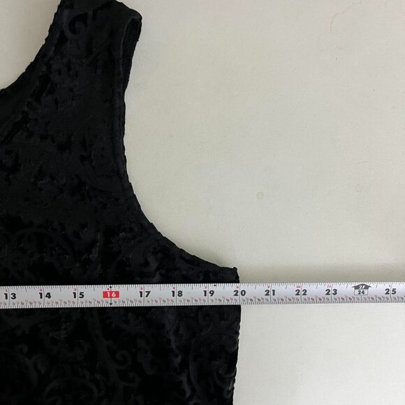 Black velvet floral y2k tank top #goth #grunge - Picture 6 of 8